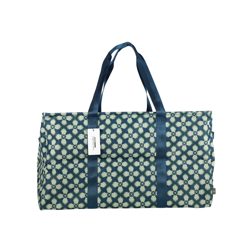 Vera Bradley Large Collapsible Storage Car Tote - Butter Cookie Medallion - NWT